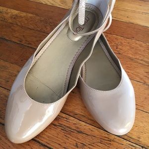 Me Too beige patent shoes ,